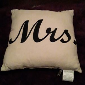 Borgata "Mrs." Throw Pillow
